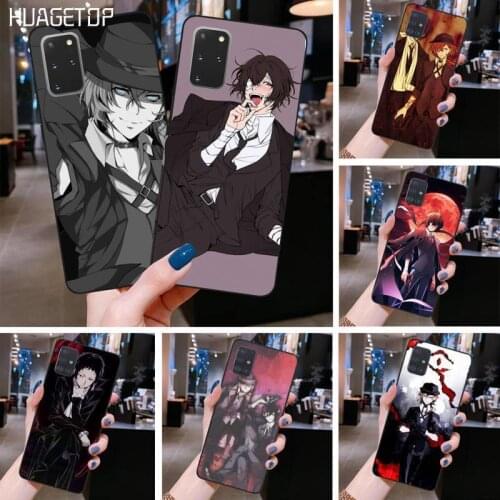HUAGETOP Bungo Stray Dog Anime Black TPU Soft Phone Case for Samsung S20 plus Ultra S6 S7 edge S8 S9 plus S10 5G lite 2020