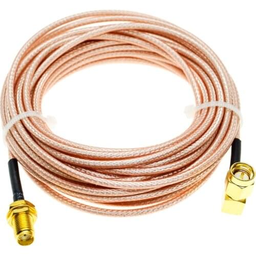 RG316 SMA male Right Angle to SMA female bulkhead Lot RF Extension Cable Jumper Pigtail