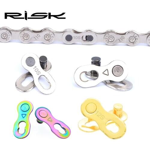 RISK MTB Road Bike Chain Connector 6/7/8 9 10 11 12 Speed Bicycle Quick Release Master Link Mountain Road Bike Powerlink