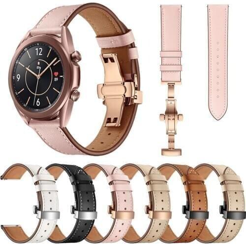 Leather Watch Strap Heat Resistant Waterproof Watch Band Wristband For Fossil Mens Gen 5 Carlyle Womens Gen 5 Julianna