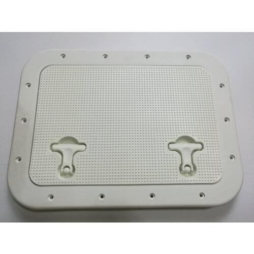 Boat RV Motohome Access Inspection Deck Hatch White L 16.5 inch W12.4 inch 5010