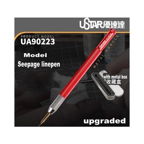 UA90223 Model Seepage Linepen for Model Kit Leaking Pen for Panel Line Hobby Gundam Modeler Military Model DIY Painting Tools