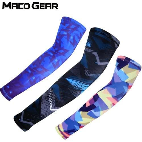 Cycling Arm Warmers Sleeves Cuffs Sun UV Protection Arm Compression Volleyball Basketball Run Bicycle Sports Sleeve Men Women