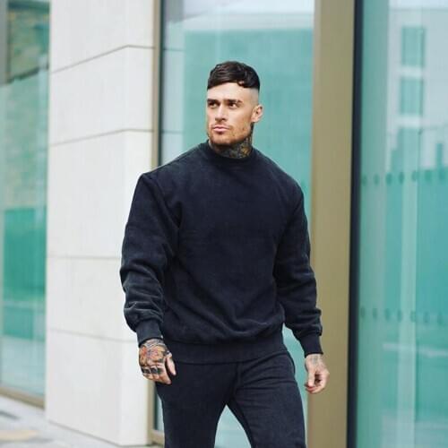 Autumn Cotton Clothing Stretch Mens Hoodie Sweatshirt Top Pullover Sweatshirts men Streetwear