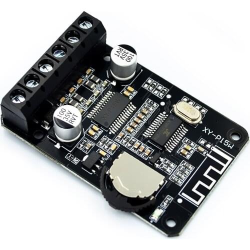 10W/15W/20W Stereo Bluetooth 5.0 Power Amplifier Board 12V/24V High Power Digital Amplifier Module XY-P15W