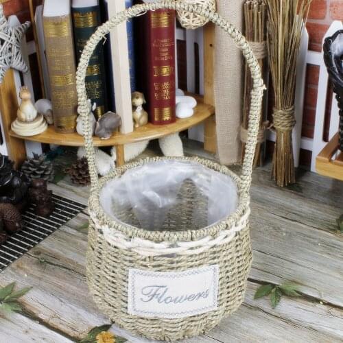 Rattan Weaving Storage Portable Basket Fruit Rattan Storage Baskets Candy Walnut Dry Flower Basket Organizer Basket