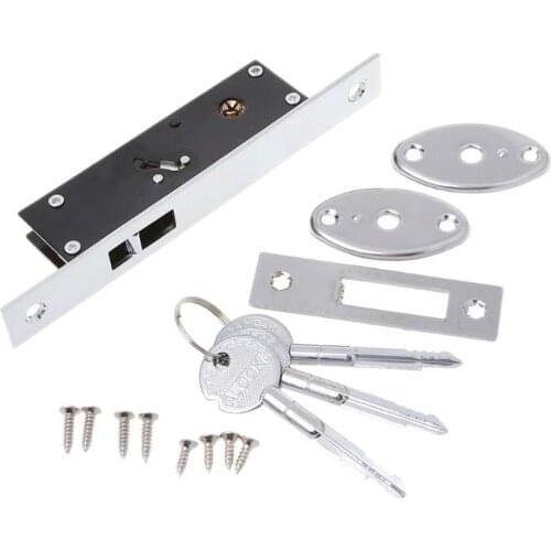 Durable Aluminum Sliding Door Hook Lock Cross Key Bolt Lock For Glass Door Hardware Locks