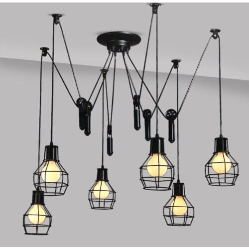 Vintage Pendant Lamps Decorative Led Chandelier Indoor Light Living Dining Room for Home Decoration Accessories Ceiling Lighting