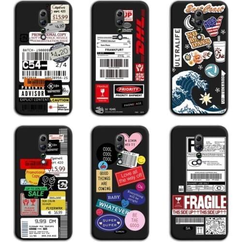 Stamp Label Barcode DHL Express Phone Case For Oppo A5 A9 2020 Reno2 z Renoace 3pro A73S A71 F11