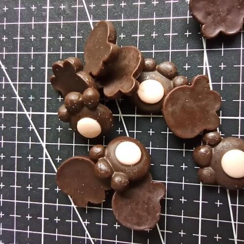 1pcs/lot Resin flat back bear paw 16mm Ornaments Micro landscape Ornaments Creative Home Gardening Decorations