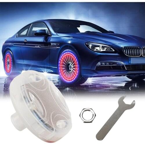 1pcs Universal Solar Auto Car LED Flash Solar Wheel Tire Tyre Valve Cap Light Bike Motorcycle Wheel Tire Decoration Light Lamps
