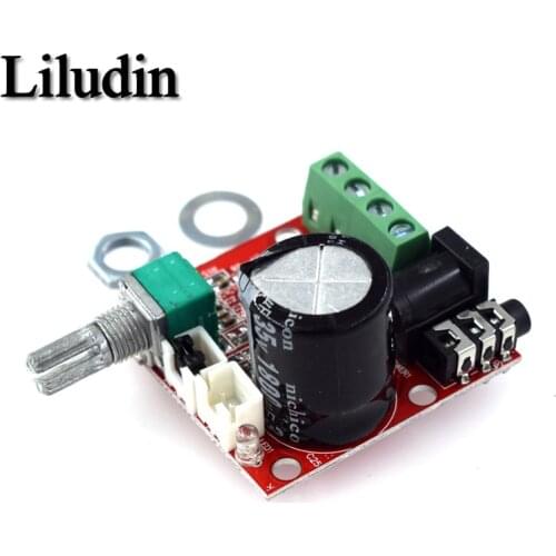 12V Mini Hi-Fi PAM8610 Audio Stereo Amplifier Board 2X10W Dual Channel D Class Lowest Price RED