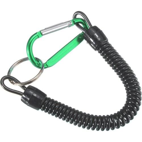 2pcs Fishing Lanyards Boating Ropes Retention String Fishing Rope with Camping Carabiner Secure Lock Fishing Tools Accessories