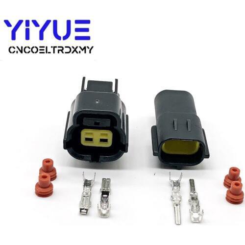 5 Set 2 Pin 174354-2 174352-2 Female Male Waterproof Wire Connector Plug Car Auto Sealed Car Truck Denso Connectors