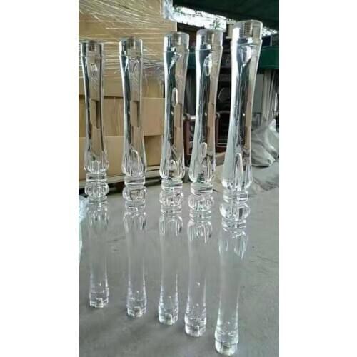 Freeshipping Acrylic Balustrade Baluster Pole Armrest Fence Rod Handrail Railing Post Pole Baluster for Stair or Door