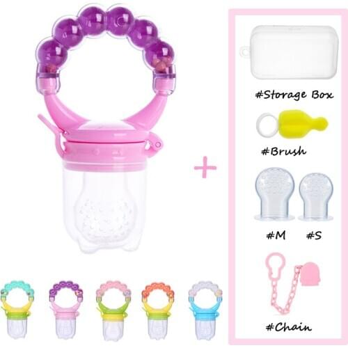 Baby pacifier fruit feeder holder Silicone Infant Nipple Soother Toddler Kids Pacifier Feeder For Fruits Food Grade BPA Free