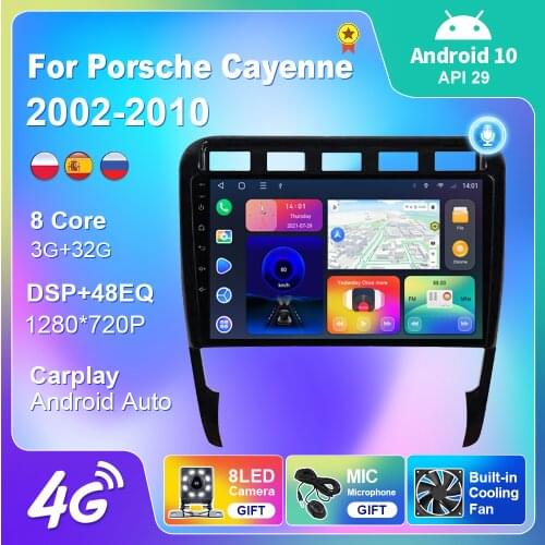 GPS Navigation For Porsche Cayenne 2002-2010 2 Din Auto Car Radio DSP Carplay Rear Camera WIFI Multimedia Stereo Video Player