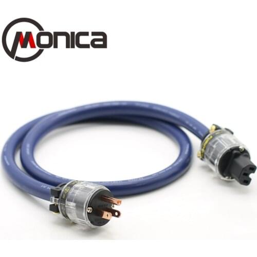 Oi-End OCC Furutech FP3TS20 Blue Ribbon 7N Single Crystal Copper CD Tube Hifi audio AMP Speaker cabo de alimentação AC