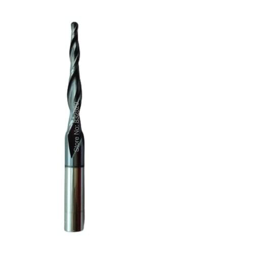 1PC HRC55 R1.5*D8*45*85L*2F Tungsten Solid Carbide Coated Tapered Ball Nose End Mills Taper And Cone Endmills