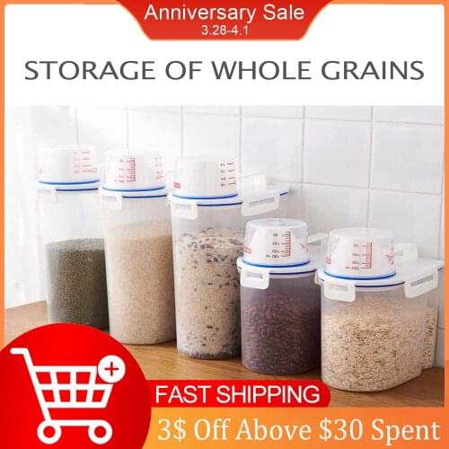 Pet Dog Cat Food Storage Bucket Dispenser Large Capacity Tank Moisture Proof Anti Oxidation Animal Feeder Box Sealed Container