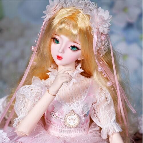 Dream Fairy 1/3 BJD Doll 26 Movable Joints 62CM Ball Jointed Dolls Including Wig Eyes Clothes Shoes Makeup DIY Dolls for Girls