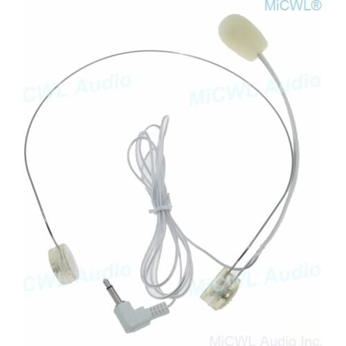 Mini Transparent Plastic Metal Headset Microphone Standard 3.5mm Jack Mono Plugs for PCWireless System Loud-speaker
