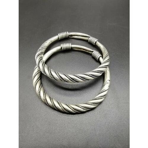 Fashion Women Chinese Old Tibetan Silver Bracelet Bracelet Man Charm Jewellery Fashion Accessories