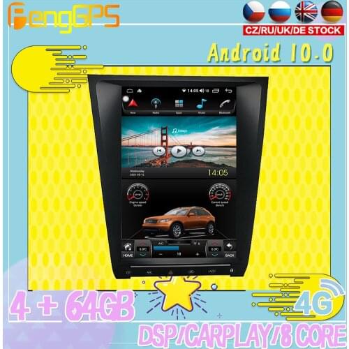 128G Android10 PX6 DSP For Lexus GS 2004 - 2011 Car DVD GPS Navigation Auto Radio Video Stereo Carplay Multifunction HeadUnit