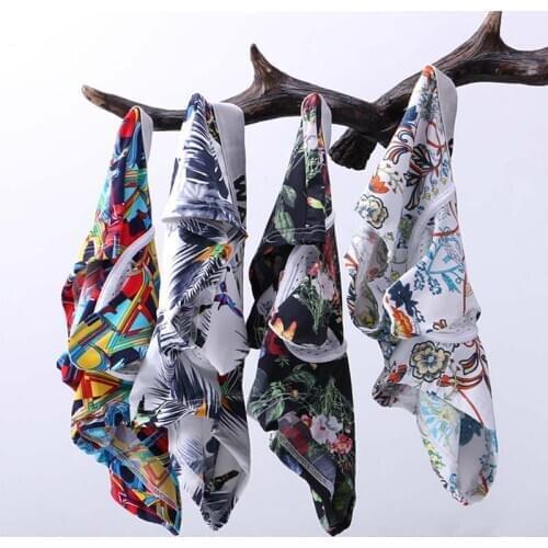 3PCS/Lots Mens Underwear Sexy Lingerie Elephant Bugle Pouch Printed Boxer Shorts Ultra Thin Ice Silk Boxershorts Gay Panties 2XL