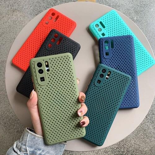 Heat Dissipation Soft TPU Silicone Phone Case For Huawei P40 P30 Pro Mate 30 Pro Nova 5i Pro Fully protected lens Back Cover