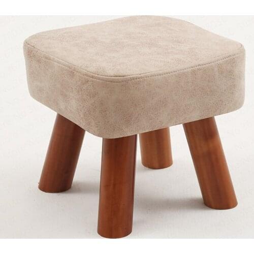 Small Stool Home Solid Wood Square Change Shoe Bench Fashion Chair Fashion Creative Adult Children Sofa Coffee Table Low Stool