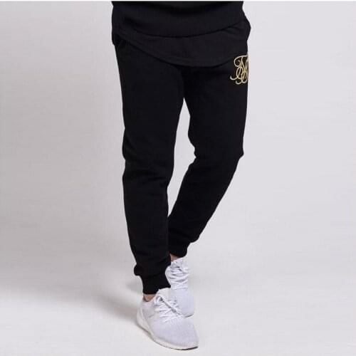 2020 New autumn casual sweatpants solid color fashion street mens pant Sik Silk Joggers super brand high quality fitness pants