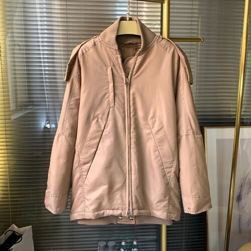 Autumn Winter Women Coat Hooded Zipper Loose New Fashion Female Casual Clothes Lady Jacket