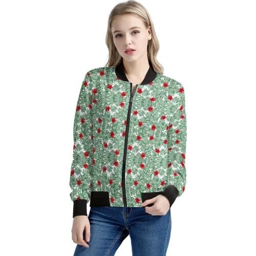 Autumn and Winter Women Jackets Coat Polynesian Hawaii Tribal style custom casual Sweatshirts coat outer wear windproof