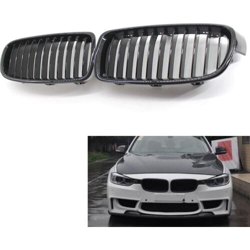 Front Kidney Grille Gloss Black for BMW F30/F31 Sedan/Wagon 12-17