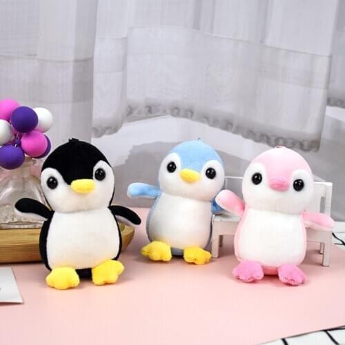 Ins net red cute little penguin plush school bag pendant cute keychain doll doll couple pendant