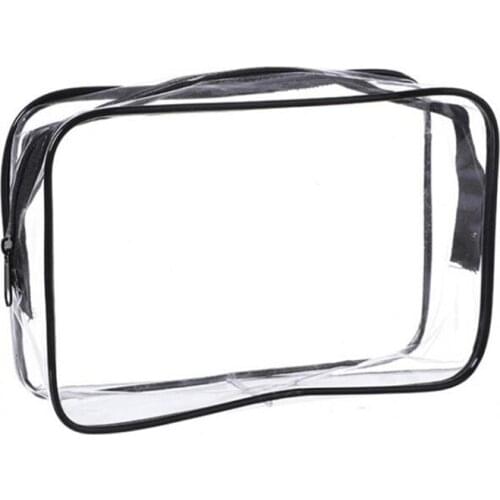 Environmental Protection PVC Transparent Cosmetic Bag Women Travel Waterproof Wash Toiletry Bags Makeup Organizer Case