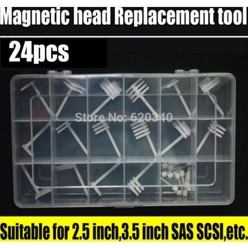 24/pcs Hard drive head replacement tool Hard disk repair tools For the 2.5-inch to 3.5-inch SAS SCSI Seagate Maxtor