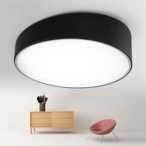 Modern LED Ceiling Lights Acrylic Round White/Black Lampshade White/Warm Light for Living Room Light Fixture Indoor Lighting
