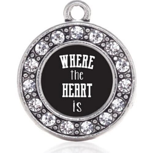 WHERE THE HEART IS CIRCLE CHARM