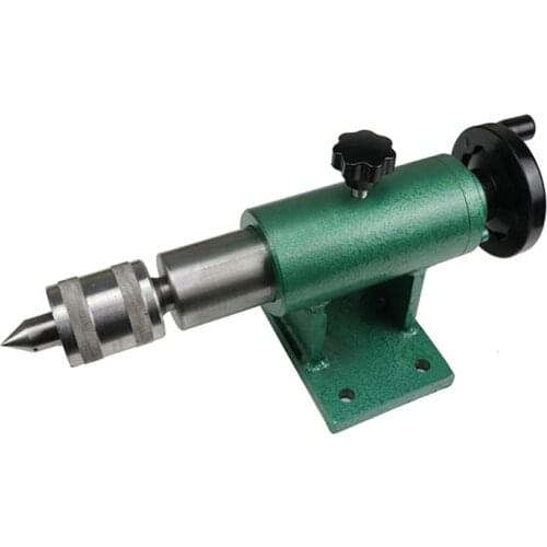 Tailstock Lathe Center Height 80mm /100mm Metal Flange with Spindle Plum Blossom Thimble Holder Drill Chuck Malibu Olive Thimble
