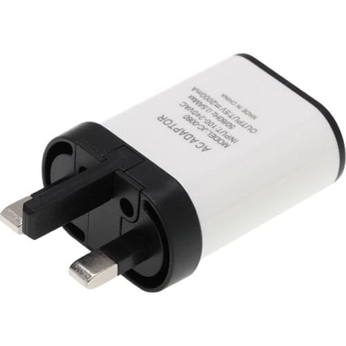 UK Plug USB Charger 2A Europe Universal Mobile Phone Charger USB Adapter Wall Charger for iPhone 6 7 6S 8 Plus Charge 500pcs/lot