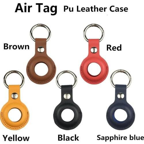 Protective Cover Pu Leather Case Location Tracker Protector For AirTags Tracker 96BA