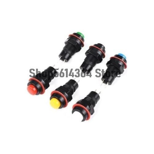 2Pcs Red SPST Momentary/lock Push Button Switch DS-211 AC 125V 2A 2P