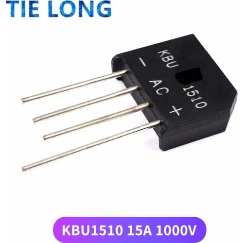 5PCS KBU1510 KBU-1510 15A 1000V diode bridge rectifier new and original IC