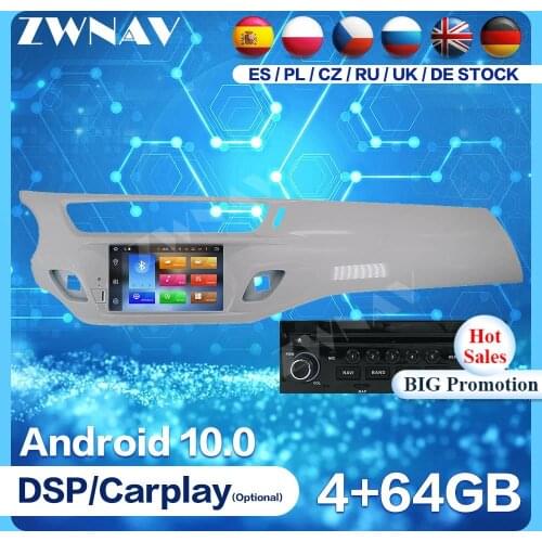 Android 10 Screen For Citroen C3 DS3 2010 2011 2012 2013 2014 2015 2016 Audio Radio Controlled Car Stereo Multimedia Player Unit