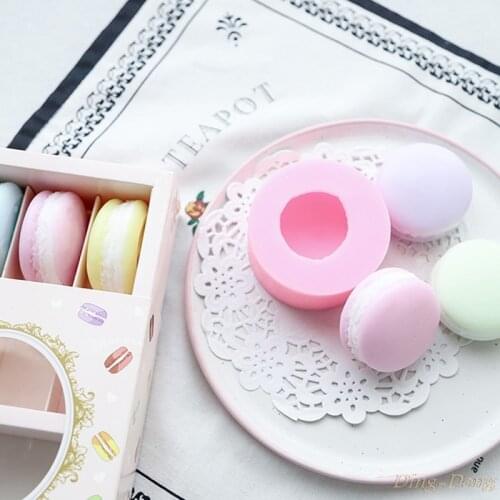 DIY Candle Moulds For Candle Making Dessert Macaron Muffin Cup Cake Silicone Mould Fondant Moulds Baking Accessories 1 Pcs