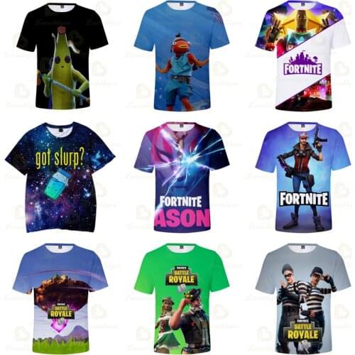 Fortnite Battle Royale Victory Cartoon T-shirt Game 6 To 19 Years Kids Hero Tshirt 3D T-shirt Boys Girls Tops Children Clothes