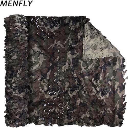 MENFLY Camouflage Net Woodland Bionic Disguise Without Mesh Netting Grid 1.5m Wide Gazebo Covered Network Parking Area Awning