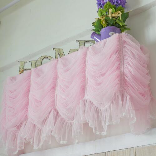 Sweet lace yarn princess cake layers hanging air conditioner cover curtain LCD covers home textile wedding decoration custom